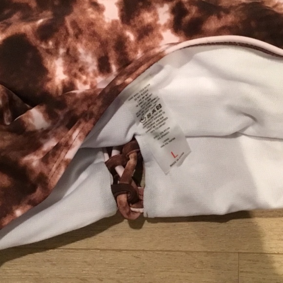 Lace Up One Piece Bathing Suit - Picture 5 of 5